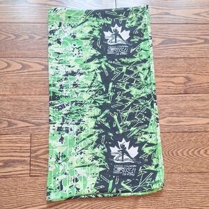 Green and Black Cross Country Ski Canada Buff